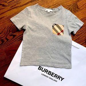 Boys cotton Burberry tee shirt.